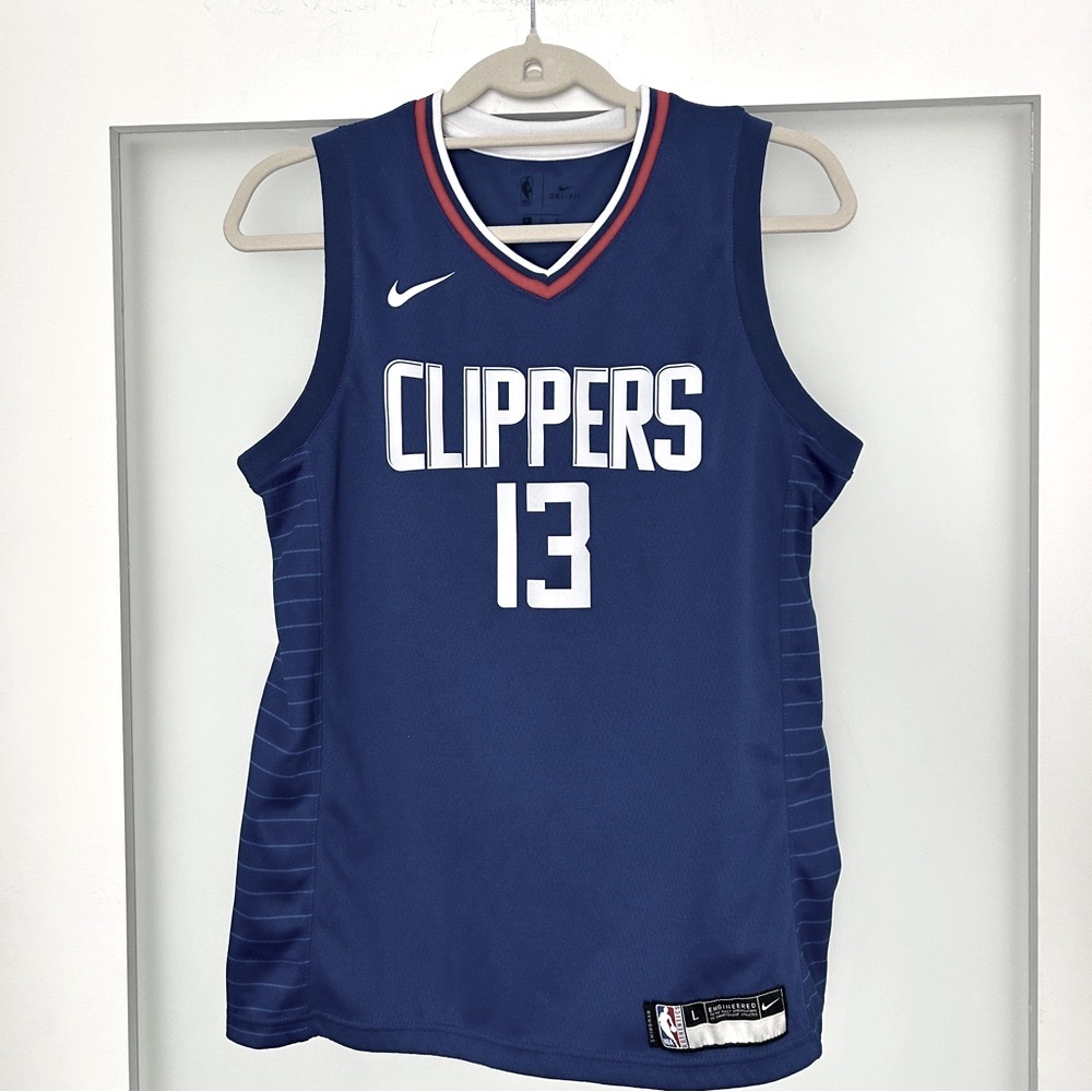 Nike dri-fit nba clippers Paul George sleeveless basketball jersey large youth
